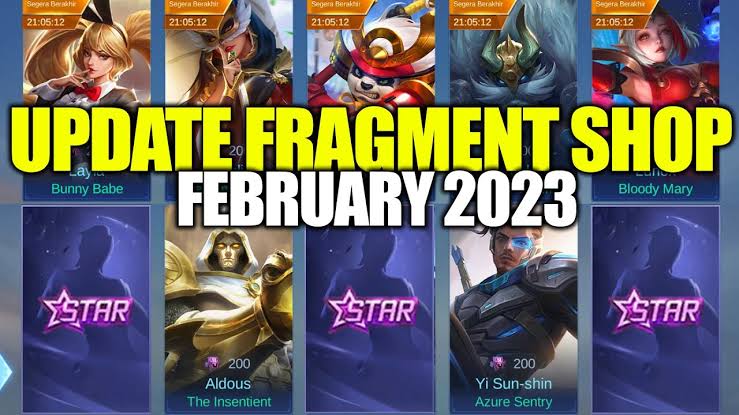 UPDATE FRAGMENT SHOP MOBILE LEGENDS FEBRUARI 2023